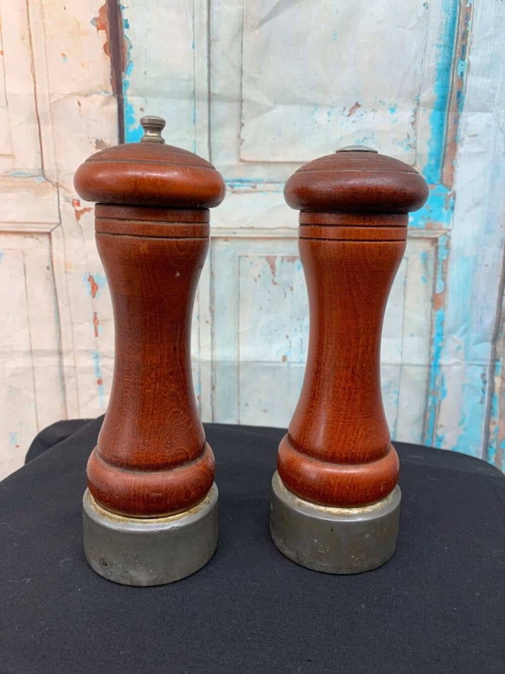 Verity Southall LTD. Wooden Salt Shaker and Pepper Mill Set